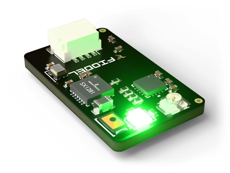 Fiodel ELRS 2.4GHz Receiver — rear right view
