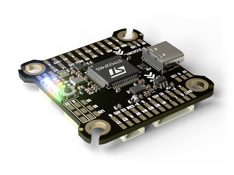 Fiodel F405 Flight Controller — rear right view
