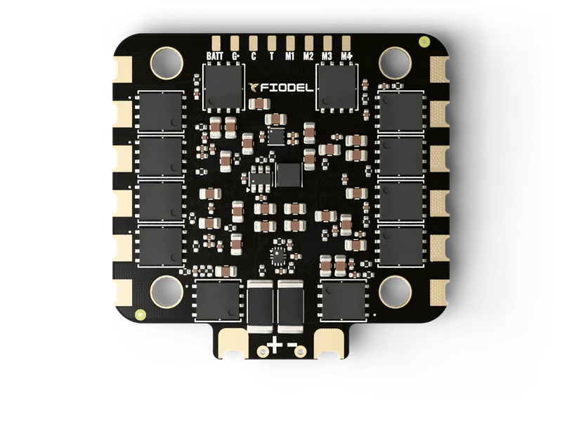 Fiodel 4-in-1 ESC — top view of the assembled board